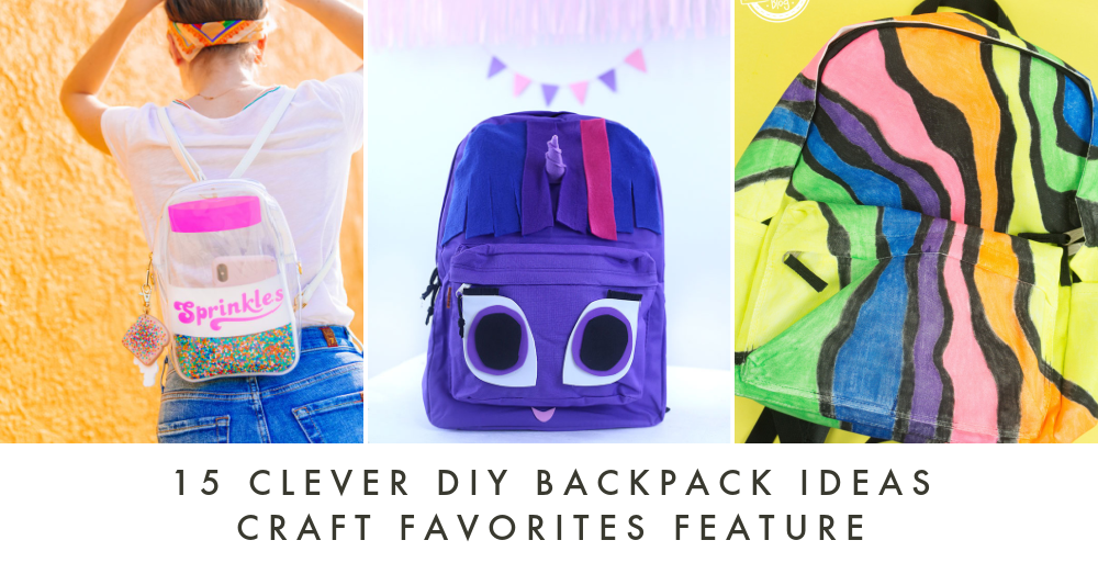 Clever DIY Backpacks for Kids & Adults