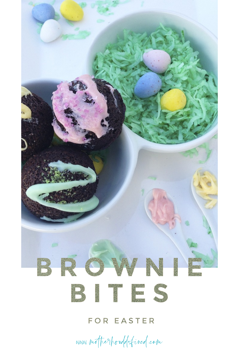 Easter Marshmallow Brownie Ball Bites