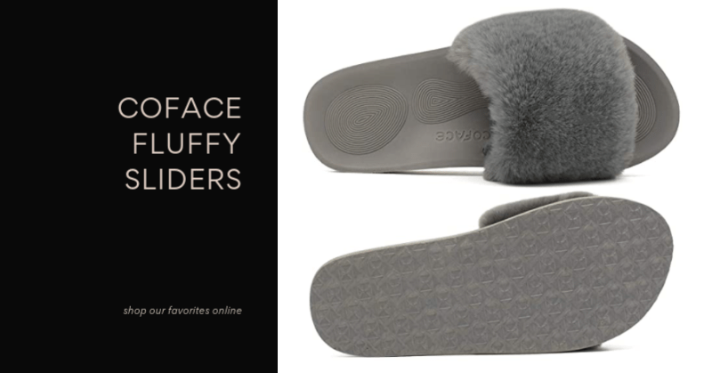 Our Favorite Footwear for Working From Home - Fluffy Sliders